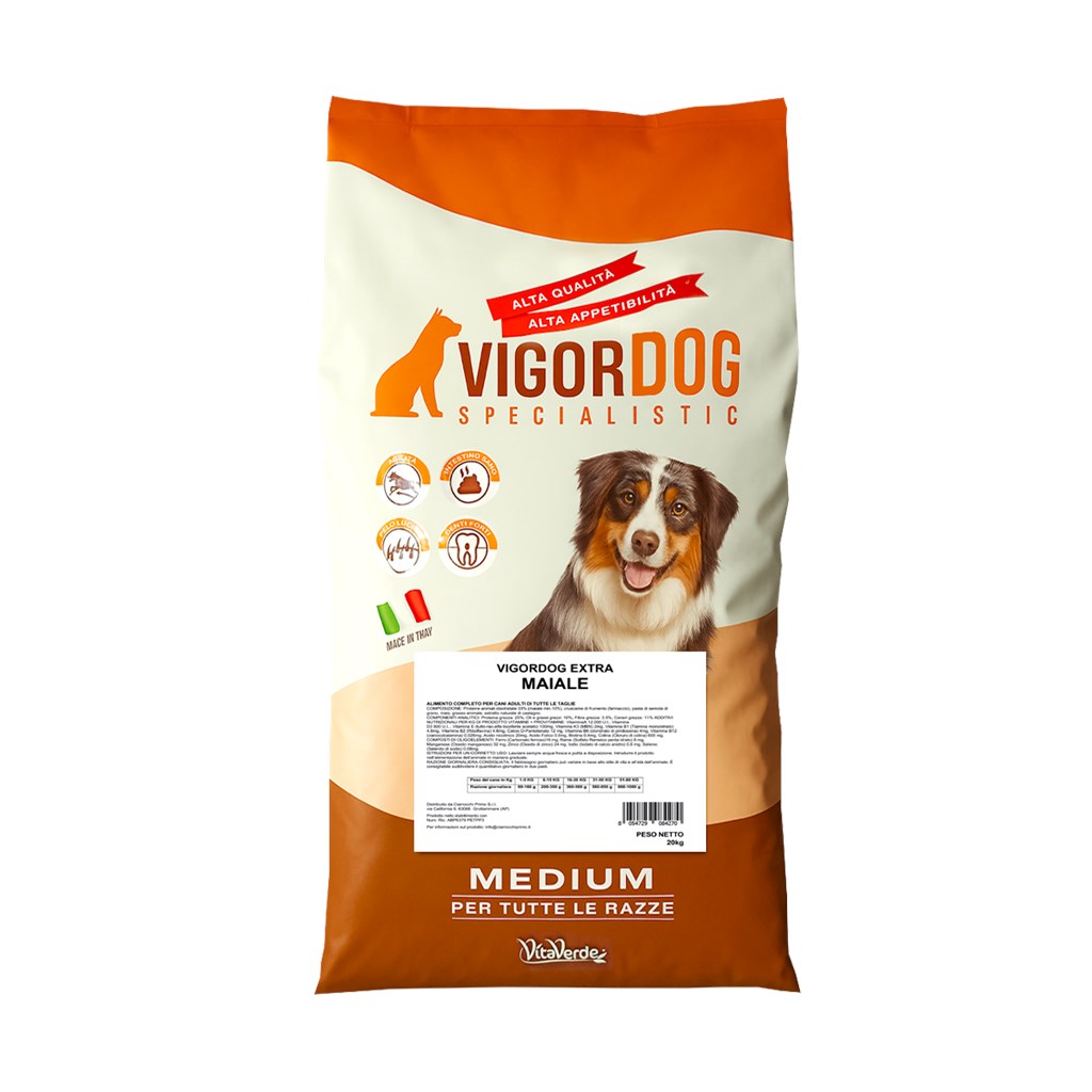 VIGORDOG EXTRA - MAIALE - KG.20